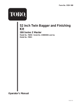 Toro 52" SFS Mower Finishing Kit, Z200 Twin Soft Bagger User manual