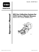 Toro DFS Vac Collection System, Z593-D Series Z Master Mowers User manual