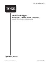 Toro 48in Vac-Bagger, TimeCutter Z Riding Mowers User manual