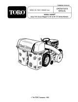 Toro Easy Twin 42"/48" Vacuum Bagger User manual