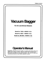 Toro 42"/48" Vac-Bagger, 260 Series Yard Tractors User manual