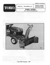 Toro 42" Snowthrower Installation guide