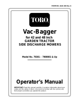 Toro 42"/48" Vacuum Bagger, 300 Series Garden Tractors User manual