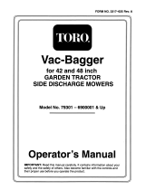 Toro 42"/48" Vacuum Bagger User manual