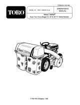 Toro 42"/48" Vacuum Bagger User manual