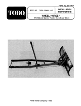 Toro 48" Snow/Dozer Blade, 300 Series Garden Tractors Installation guide