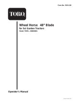 Toro 48" Snow/Dozer Blade, 5xi Garden Tractor User manual
