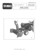 Toro 42" Snowthrower, 300 Series Garden Tractors Installation guide