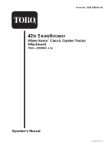 Toro 42" Snowthrower, 300 Series Garden Tractors User manual