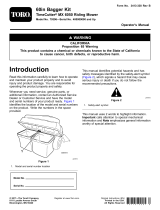 Toro 60in Bagger Kit, TimeCutter MX 6050 Riding Mower User manual