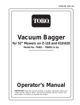 Toro 52" Vacuum Bagger User manual
