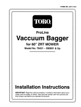 Toro 60" Vacuum Bagger, ZRT Tractor Installation guide