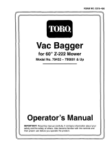 Toro 60" Vacuum Bagger, Z Master User manual