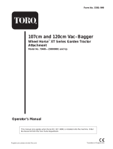 Toro 42in/48in Vacuum Bagger, XT Series Garden Tractors User manual