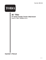 Toro 36in Tiller, XT Series Garden Tractors User manual