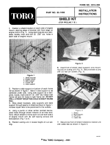 Toro Rear Discharge Mower Shield Kit, ProLine 118 User manual