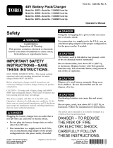 Toro 48V Standard Battery Charger User manual