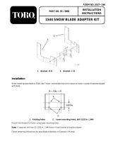 Toro Adapter Kit, 15/16/17-44 HXL Tractors Installation guide