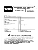 Toro CE Update Kit, For 520HE Int'l (Model 73520) Installation guide