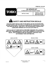 Toro CE Kit For Model 30752 Installation guide