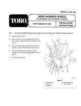 Toro Wire Harness Shield Kit, 260 Series Lawn and Garden Tractors Installation guide