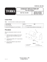 Toro Exhaust Deflector Kit Installation guide
