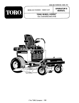 Toro 724-Z Tractor User manual