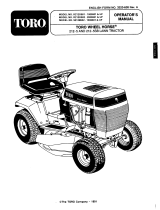 Toro 212-5 Tractor User manual