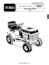 Toro 246-H Yard Tractor User manual