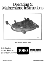 Toro 38" Recycler Mower User manual