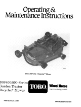 Toro 42" Recycler Mower User manual