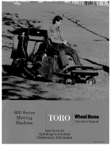 Toro 612-Z Tractor User manual
