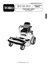 Toro 616-Z Tractor User manual