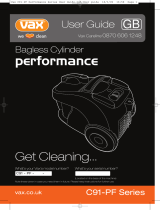 Vax Performance - C91-PF Series Owner's manual
