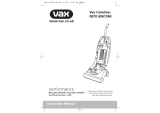 Vax Performance Owner's manual