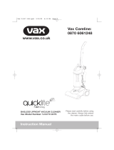 Vax Quicklite FoldAway Owner's manual