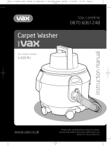 Vax WashVax V-020 PU Owner's manual