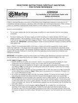 Marley Engineered Environmental Hot Water Steam Air Curtain User manual