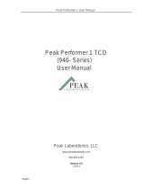 PEAK Performer 1 TCD (940-Series) User manual
