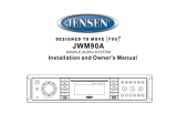 Jensen JWM90A User manual