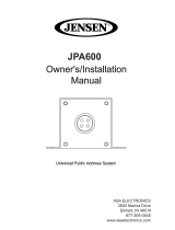 ASA Electronics JPA600 User manual