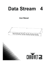 CHAUVET DJ Data Stream 4 DMX Optical Splitter User manual