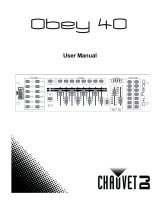 Chauvet Obey 40 DMX Controller User manual