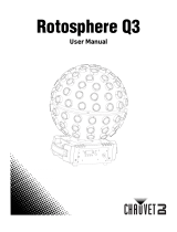 CHAUVET DJ Rotosphere Q3 LED Mirrorball Effect User manual