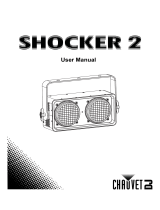 CHAUVET DJ Shocker 2 Dual Zone Blinder Warm White 85W COB LEDs User manual