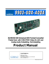Cobalt Digital 9903-UDX-ADDA User manual