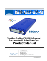 Cobalt Digital Inc BBG-1002-DC-4K User manual