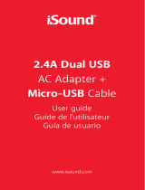 iSound Dual USB AC & Cable User guide