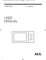 AEG MBB1755SEM User manual