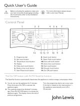 John Lewis JLWM1607 Quick start guide